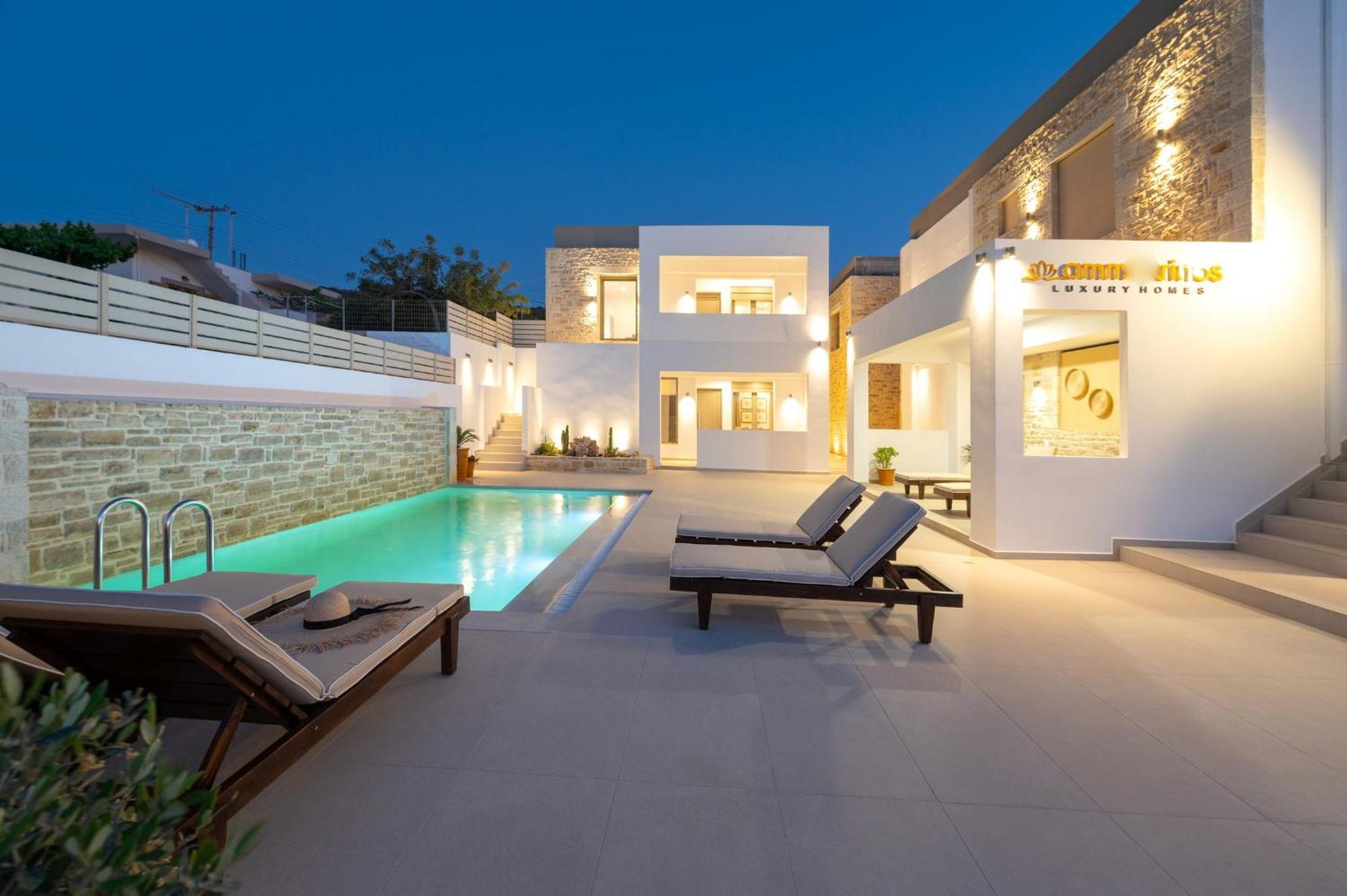 קלמאקי Ammokrinos Luxury Homes,150M From The Beach מראה חיצוני תמונה