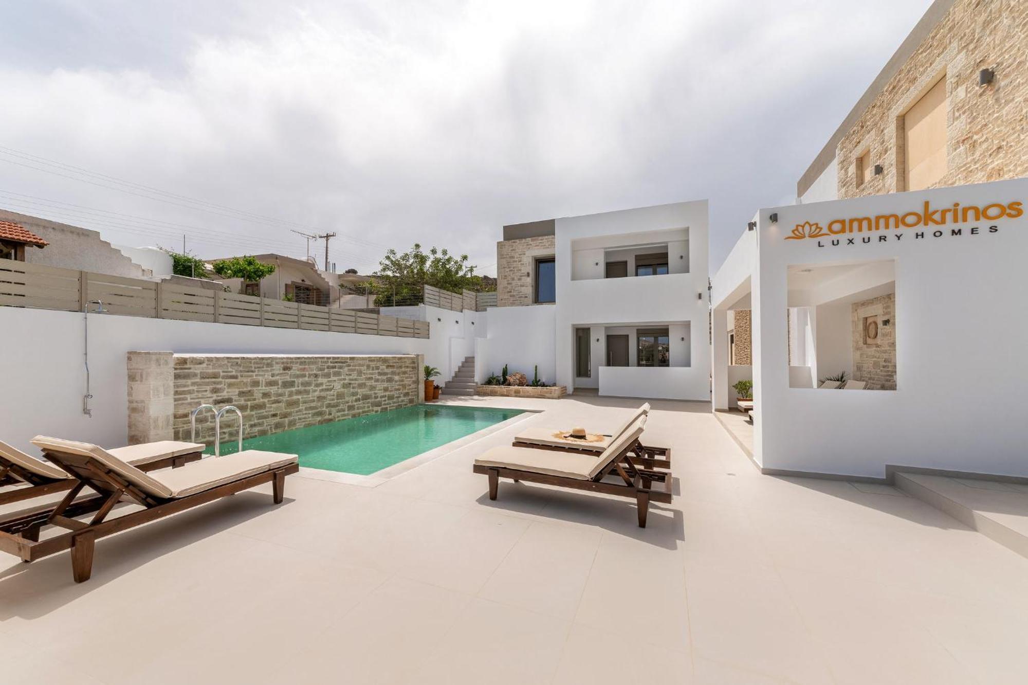 קלמאקי Ammokrinos Luxury Homes,150M From The Beach מראה חיצוני תמונה