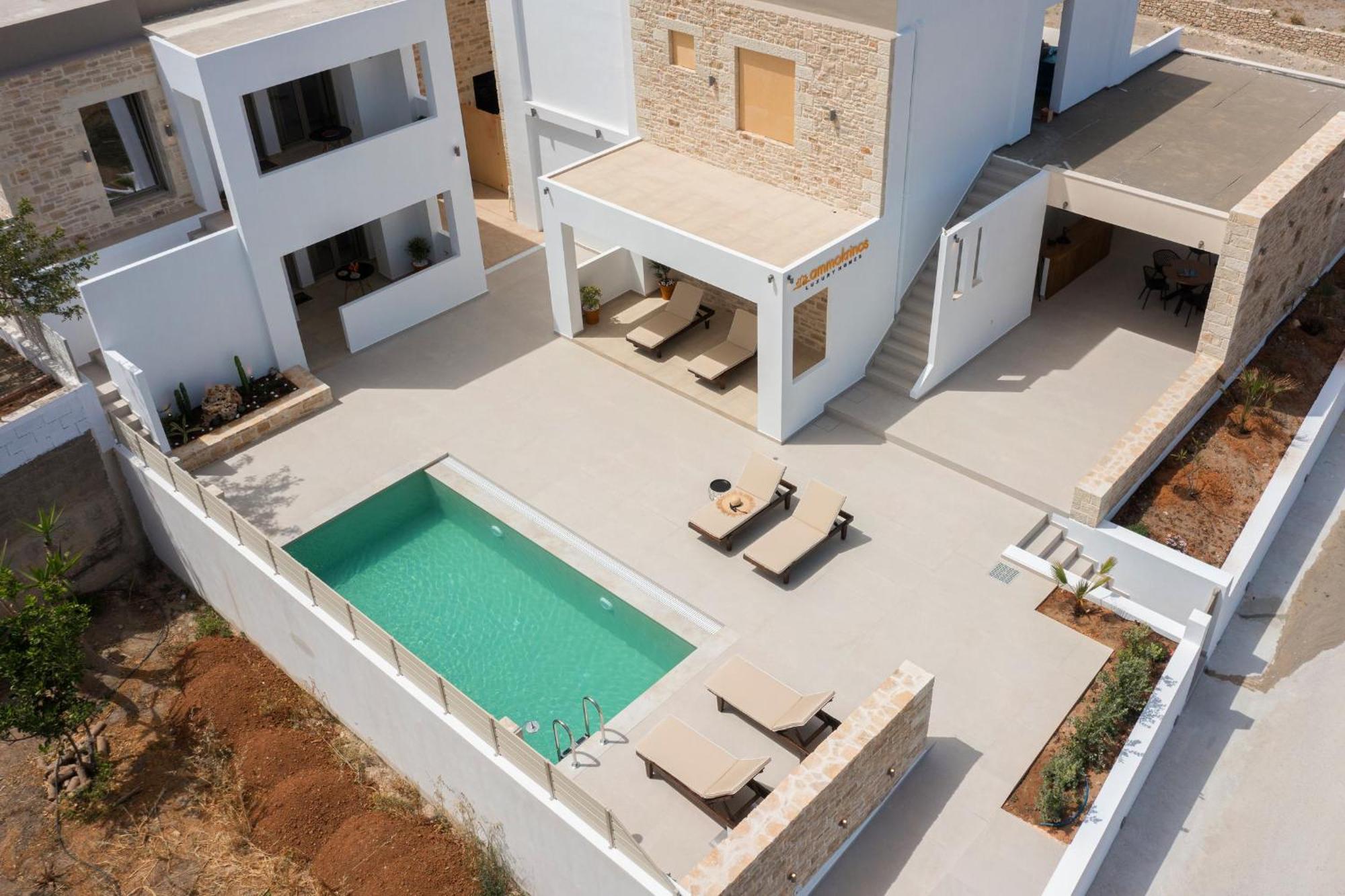 קלמאקי Ammokrinos Luxury Homes,150M From The Beach מראה חיצוני תמונה