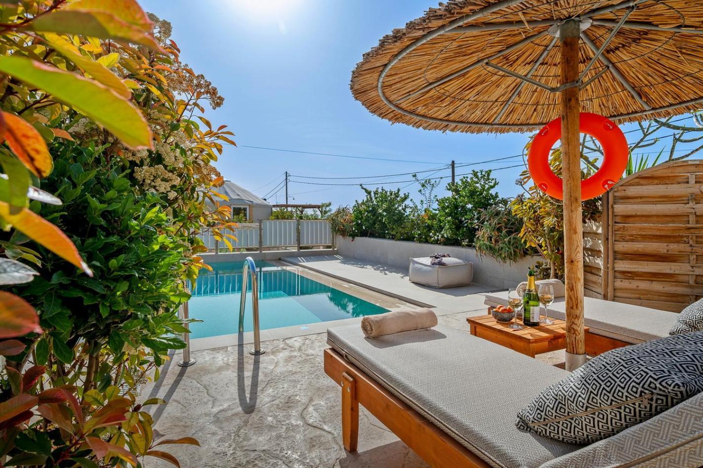 קלמאקי Ammokrinos Luxury Homes,150M From The Beach מראה חיצוני תמונה